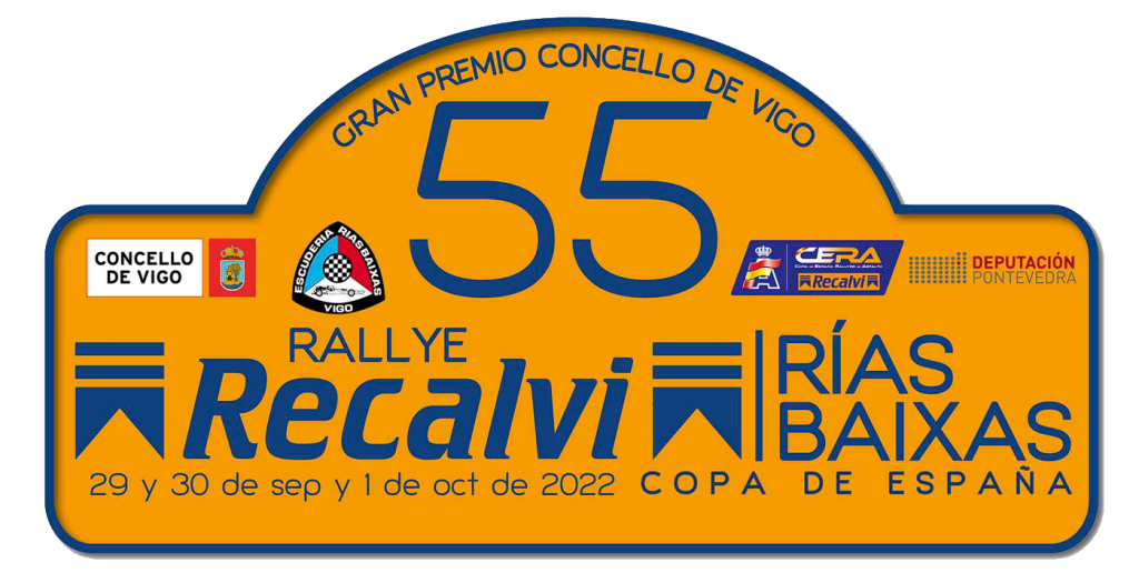 Placa 55 Rallye Recalvi Rias