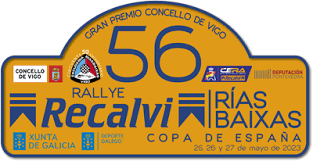 Placa 56 Rallye Recalvi Rías Baixas 2023