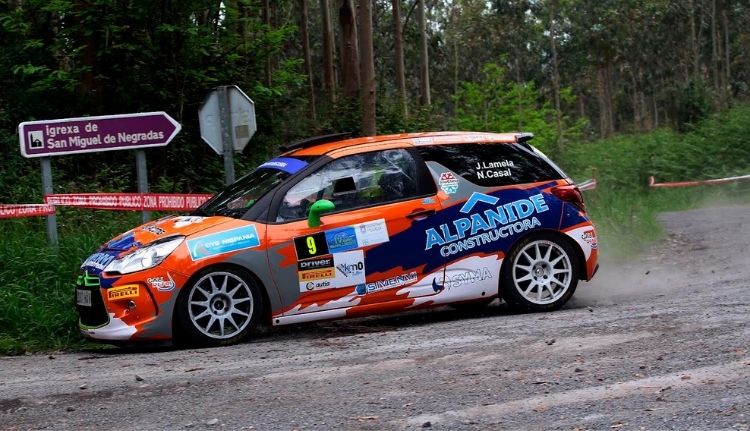 José Lamela vuelve a destacar en el Rallye Mariña Lucense