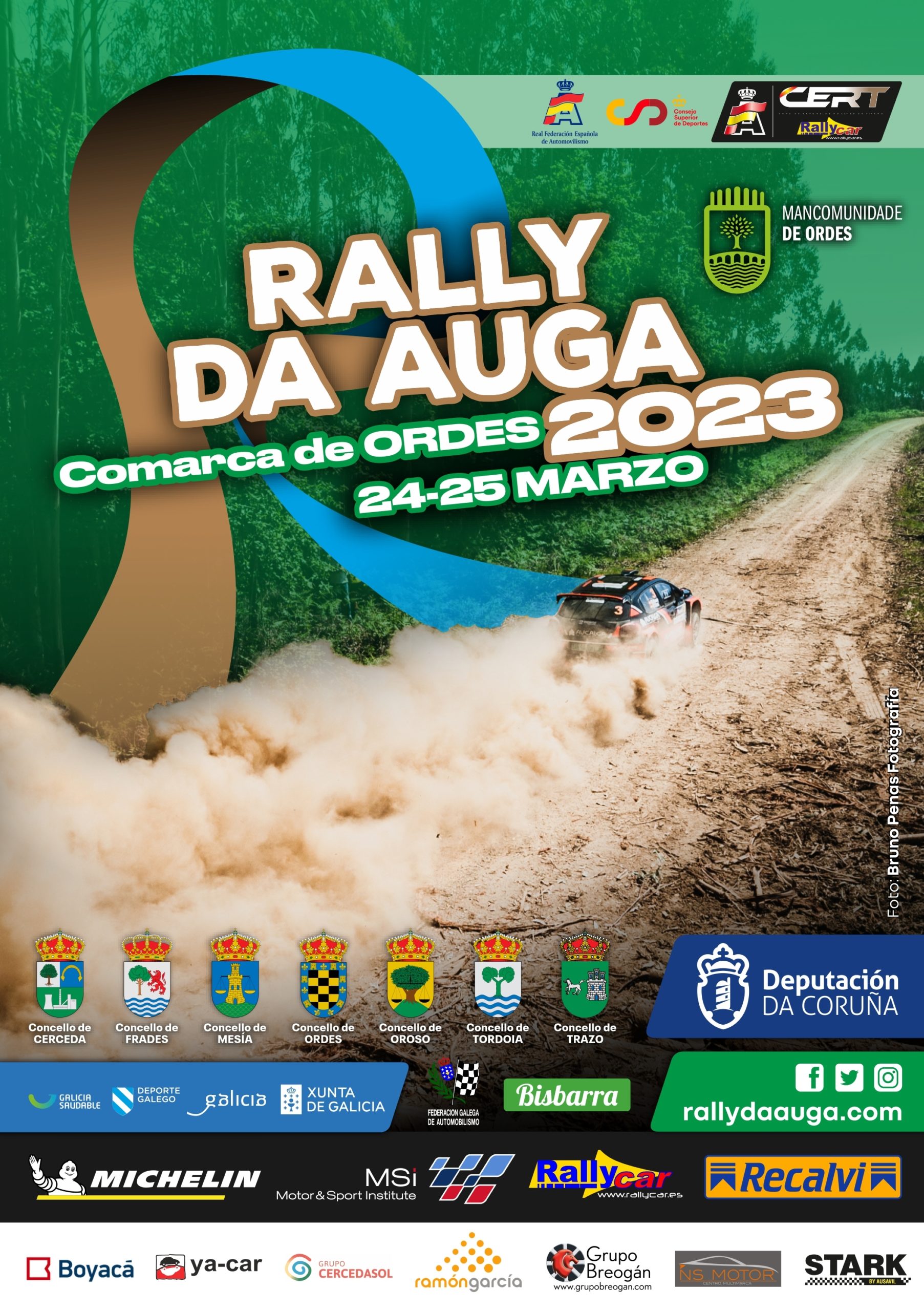 Cartel 10 Rallye da Auga 2023 Ordes